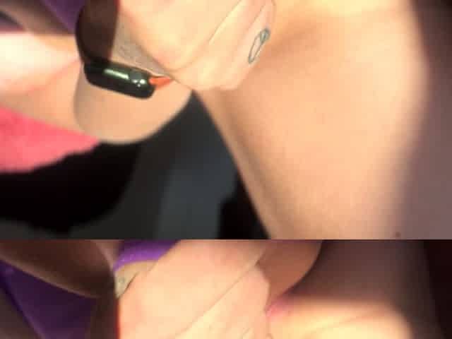 Amateur blondie solo anal masturbation