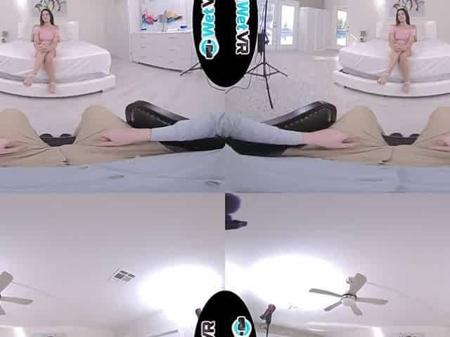 WETVR Casting Agent Screws Avid Brunette hair In VR