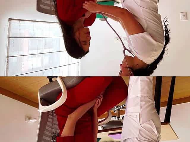 Nurse Fetish Between Lesbians Eating Pussy