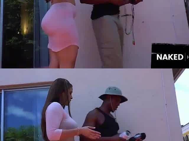 Cheating Latin chick Housewife Screws the construction Worker