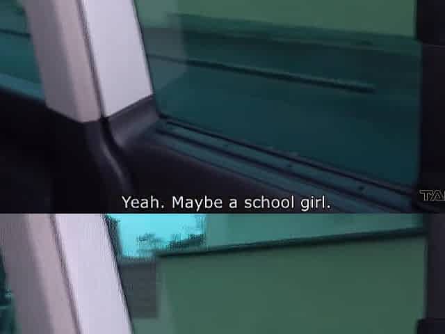 Blondie missed educate & accept aid from stranger in van where drilled hard