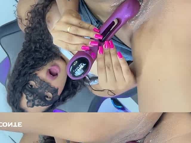 Verified Amateurs And Raissa Conte - Beautiful Brunette Masturbating With Her New Toy