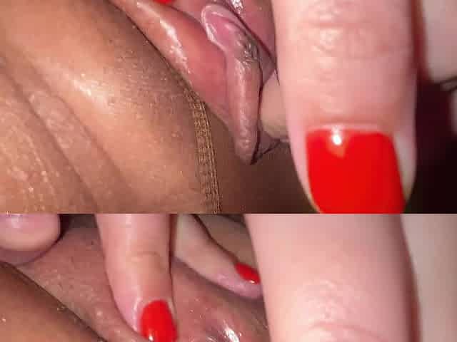 Swollen Labia and Clit from arousal and real Female Climax