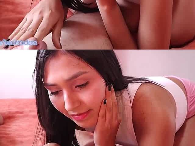 Super Sexy, Verified Amateurs And Sexy Pink In Stepsister In Pink Shorts Wants To Show Me How To Ride My Cock