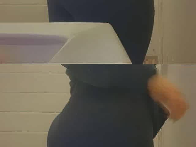 nearly caught playing with my butt at the gym