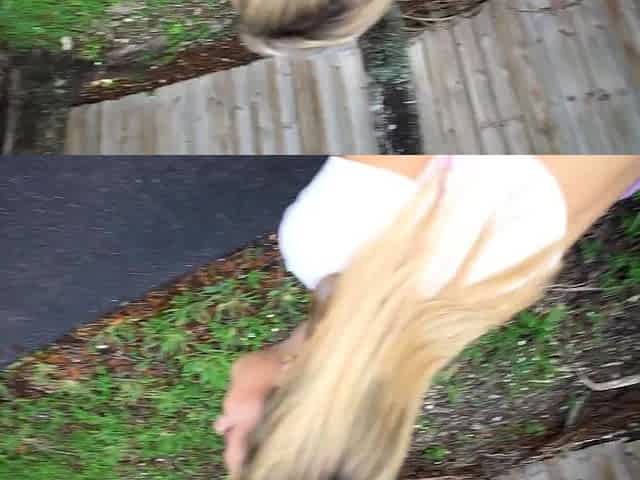 Yummy blonde teen finger fucks her pussy