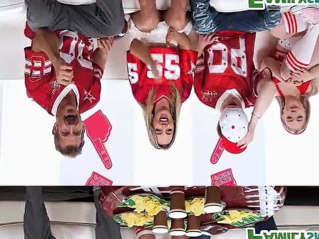 Family Foursome Ritual For Football Game - Eva Nyx, Charlie Forde, Anthony Pierce, Jason Sarcinelli