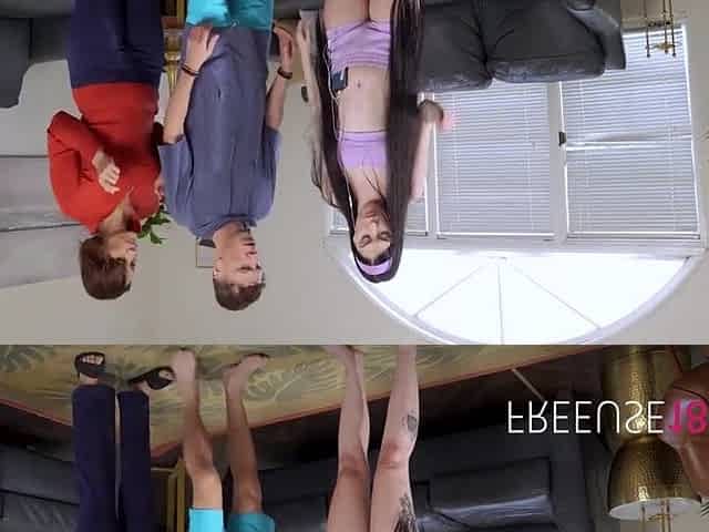 Non Confontrational Teen Becomes A Sex Doll For Step Brothers Sex Training, Overseen By Step Mama