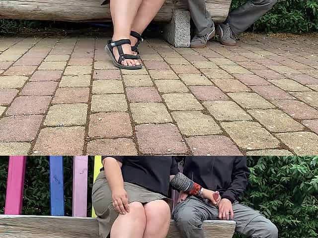 My stepmother sees my erection on the street