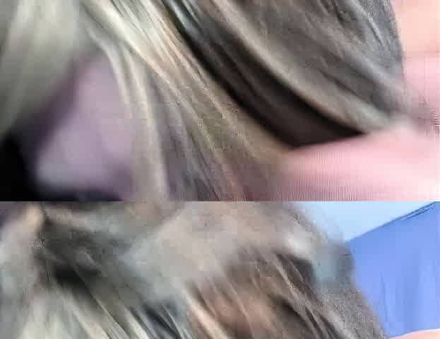 POV blowjob for big cock from blonde MILF