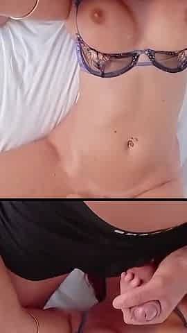 Big Tits Teen Blonde and Petite Redhead in Threesome