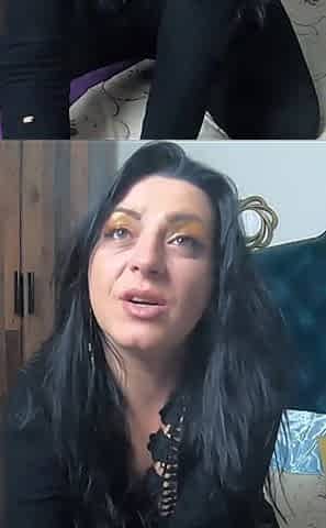 Masturbating