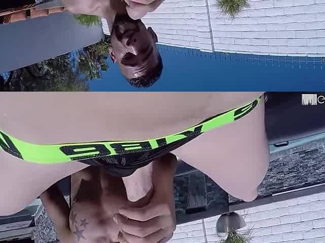 Poolboy Shoves Bbc Up His Tight Ass