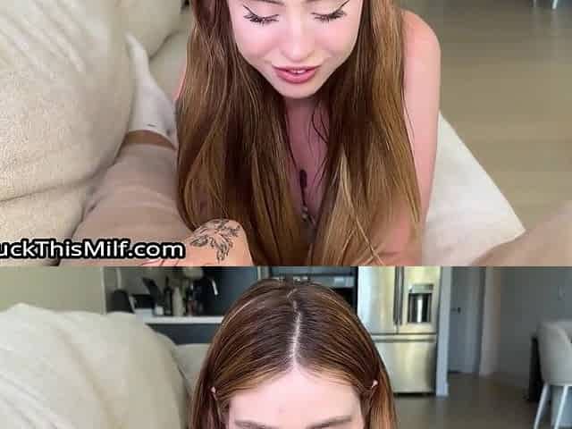 My Sisters HOT Best Friend Accidentally Airdrops Me Nudes60fps - Blowjob