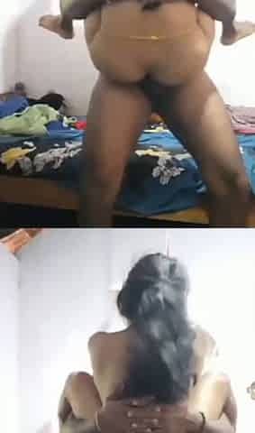 Tamil wife standing fuck interrupted by phone call