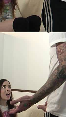 Brunette Teen Amber Nevada Fucked by A Thick Cock from Luke Hotrod