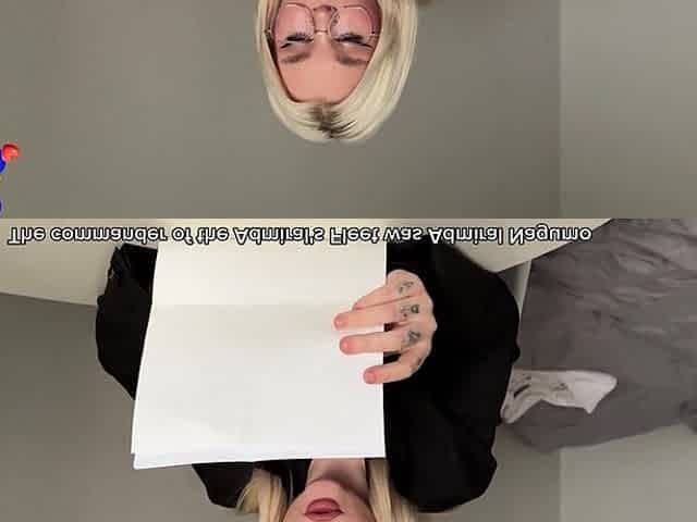 A strict teacher with a large booty, in nylons, taught a history lesson.