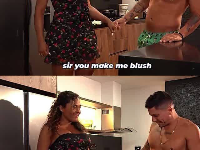 Brunette hair with a large butt ends up screwing her boss all over the abode