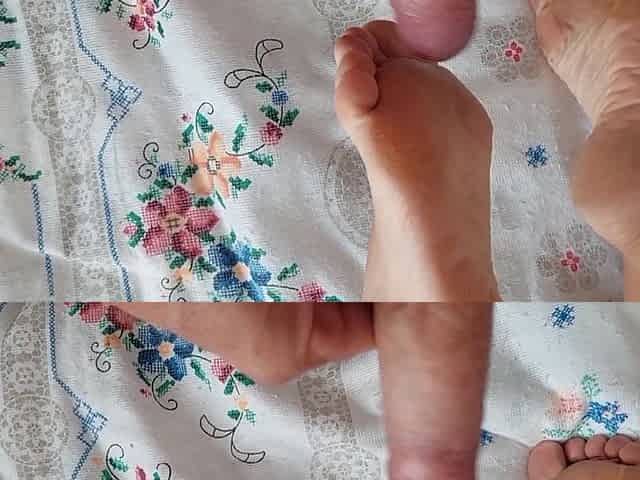 Amateur Blonde Mature Wife Enjoys Foot Fetish and Sex