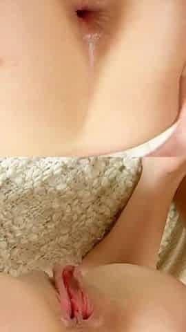 Stepbrother sneaks up on skinny teen from behind and fucks her in the ass