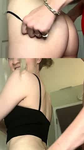Blonde teen fucked doggystyle