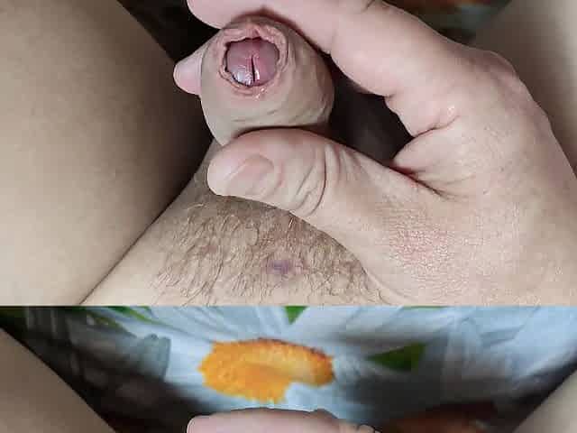 7. My fortunate booty. Masturbation. A little uncut schlong and pissing 1