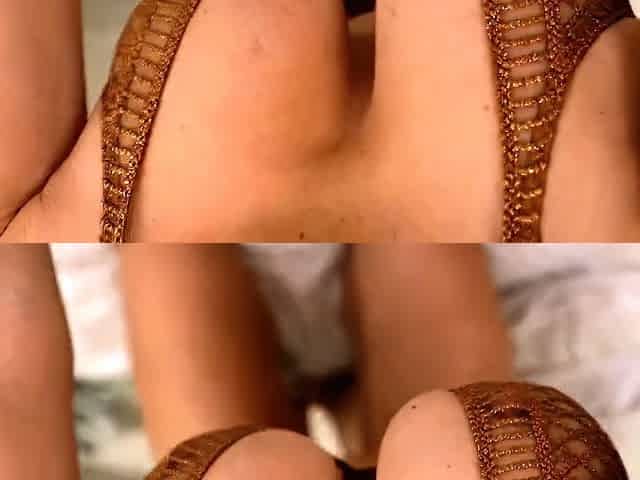 Hot babe with big boobs playing with her lactating boobs