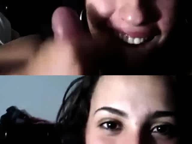 Homemade Facial - Sperm Loving Amateur's Blowjob Delight