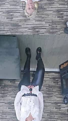 I Love These Leather Pants, All You Have to Do Is Spread My Thong Open