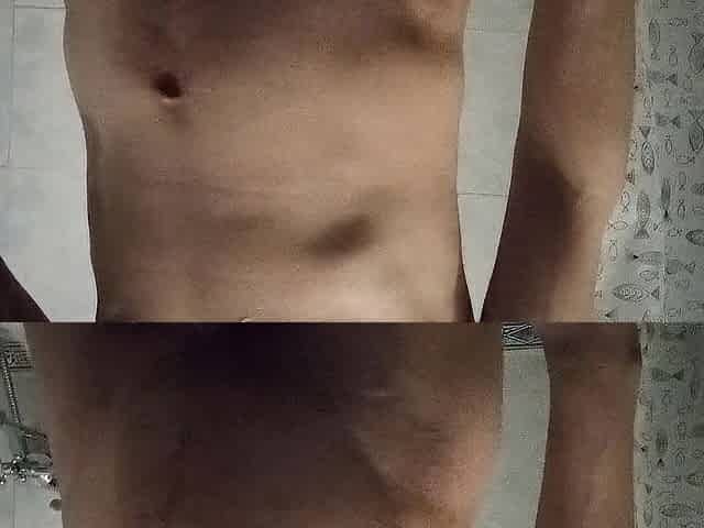 Marvelous body. Shower. Movements