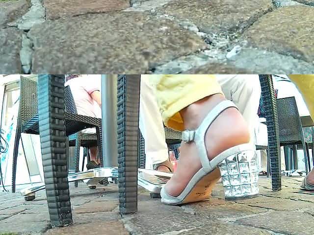 candid heels sandals crush camera