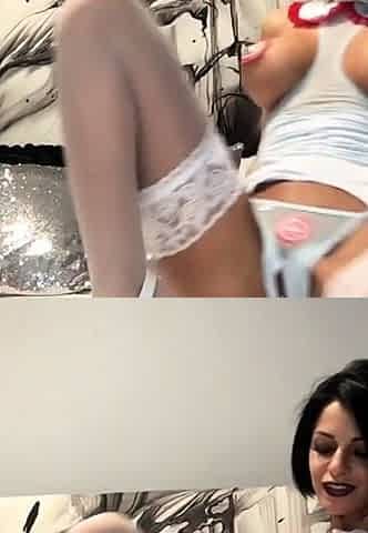 Hot Brunette Big Boobs With Glasses Toying Squirting