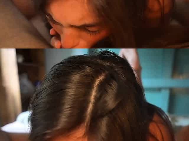 Brenda Trindade Sucking Cock While Fingering His Asshole