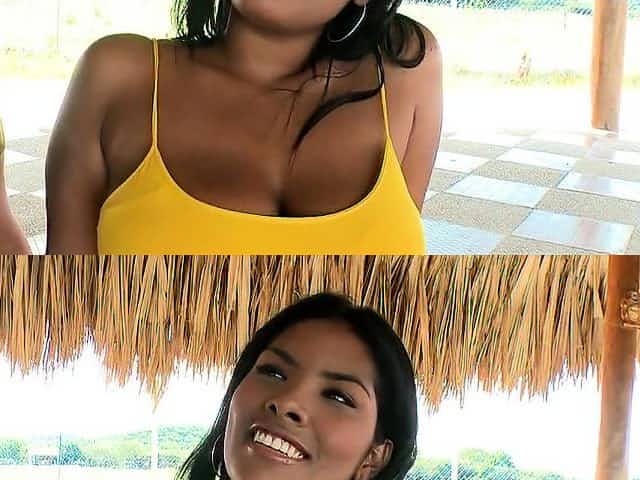 Classy busty girlfriend and agile fucker