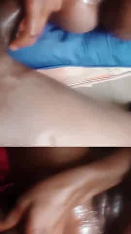 Meaty monster ebony Afro rod pounding a little Afro beauty so hard.