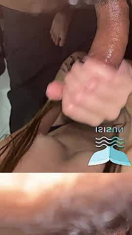 I suck his penis and make him fill my face with his adorable cum