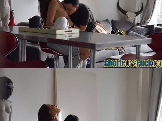 Tiny Fucker Got Deepthroat By 21yo Cutie Be4 Pussyfuck