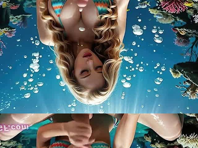 Underwater Sex in the Sea with Busty Mermaid Milf (AI)