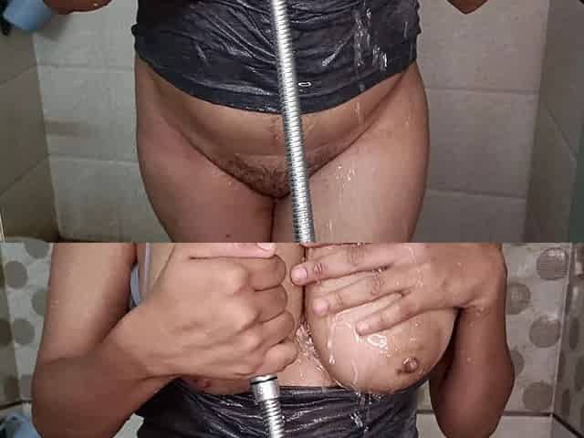 Stepbrother Caught & Seduce Beautiful Stepsister Naked in Shower