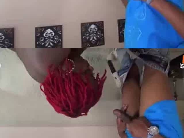 Black BBW Doing DP