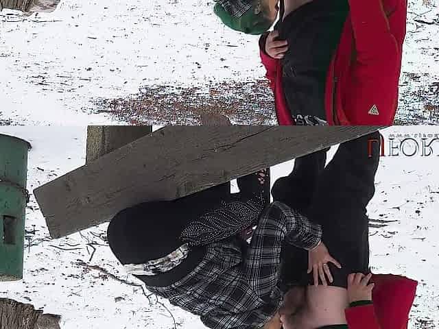 Public Oral-sex In The Snow - LJFOREPLAY