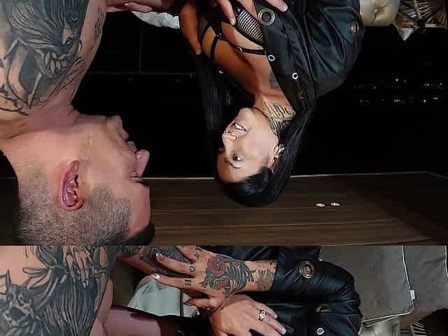 Horny tattoo artist tastes and rides her client's huge cock - LA ROLA
