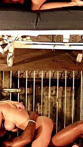 Blonde babe with big tits gets fucked by a BBC