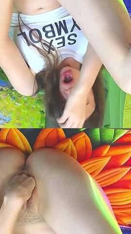 Knee-high Socks & Hot Self-fisting