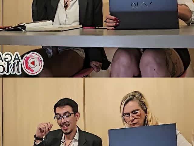 The Smell Of Ass Is In The Air, Sex In The Office From Under The Desk