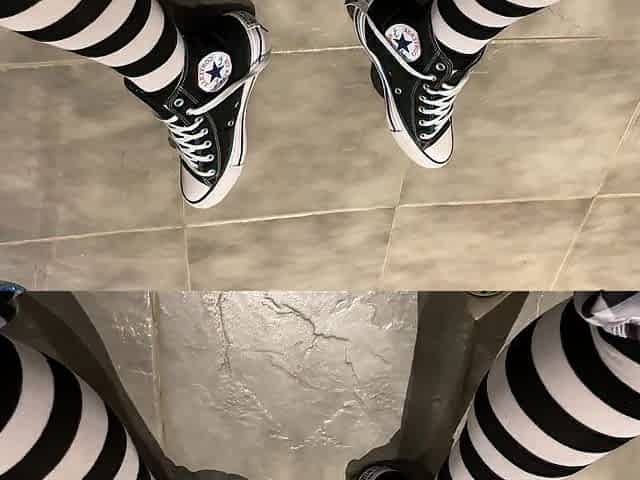 I Soaked my socks with pissing