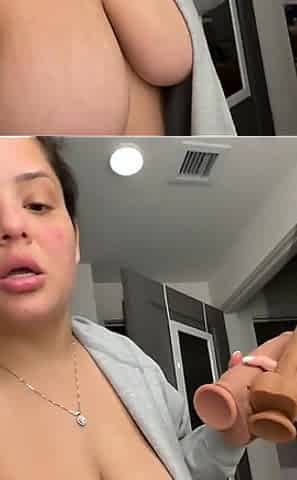 Bts: Chubby Dani Cums Hard on Live Stream