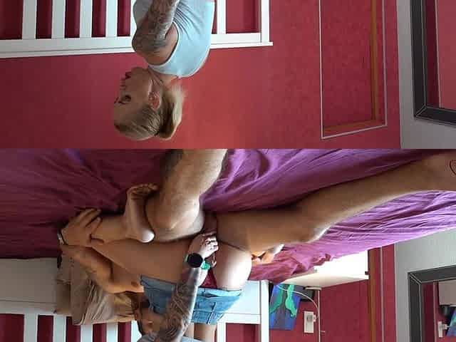 Dry Hump a Cock in Bed in My Tight Short Jeans