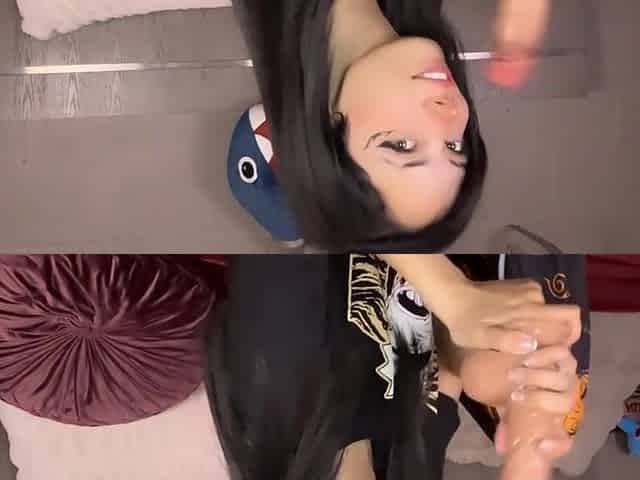 Cute Egirl licks and teases schlong AHEGAO