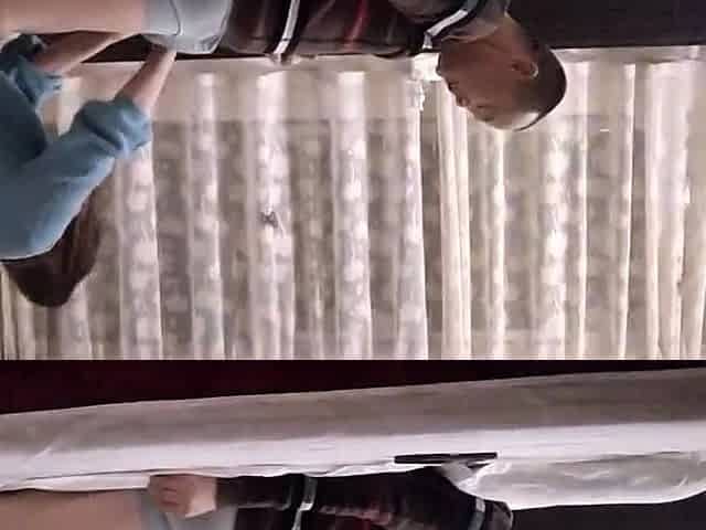 Busty brunette hardcore sex caught on hidden cam